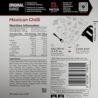 Original Meal - Mexican Chilli / 400 kcal (1 Serving)