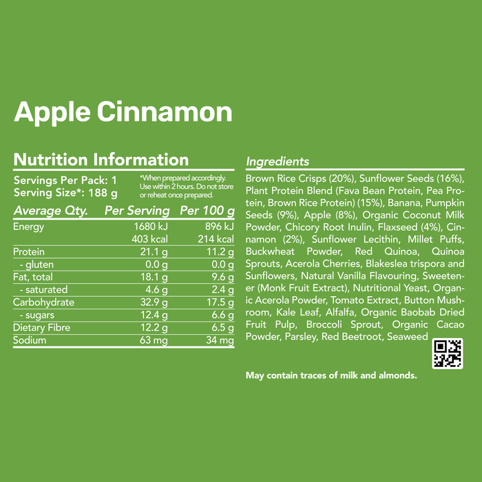 Original Breakfast - Apple and Cinnamon / 400 kcal (8 Pack)